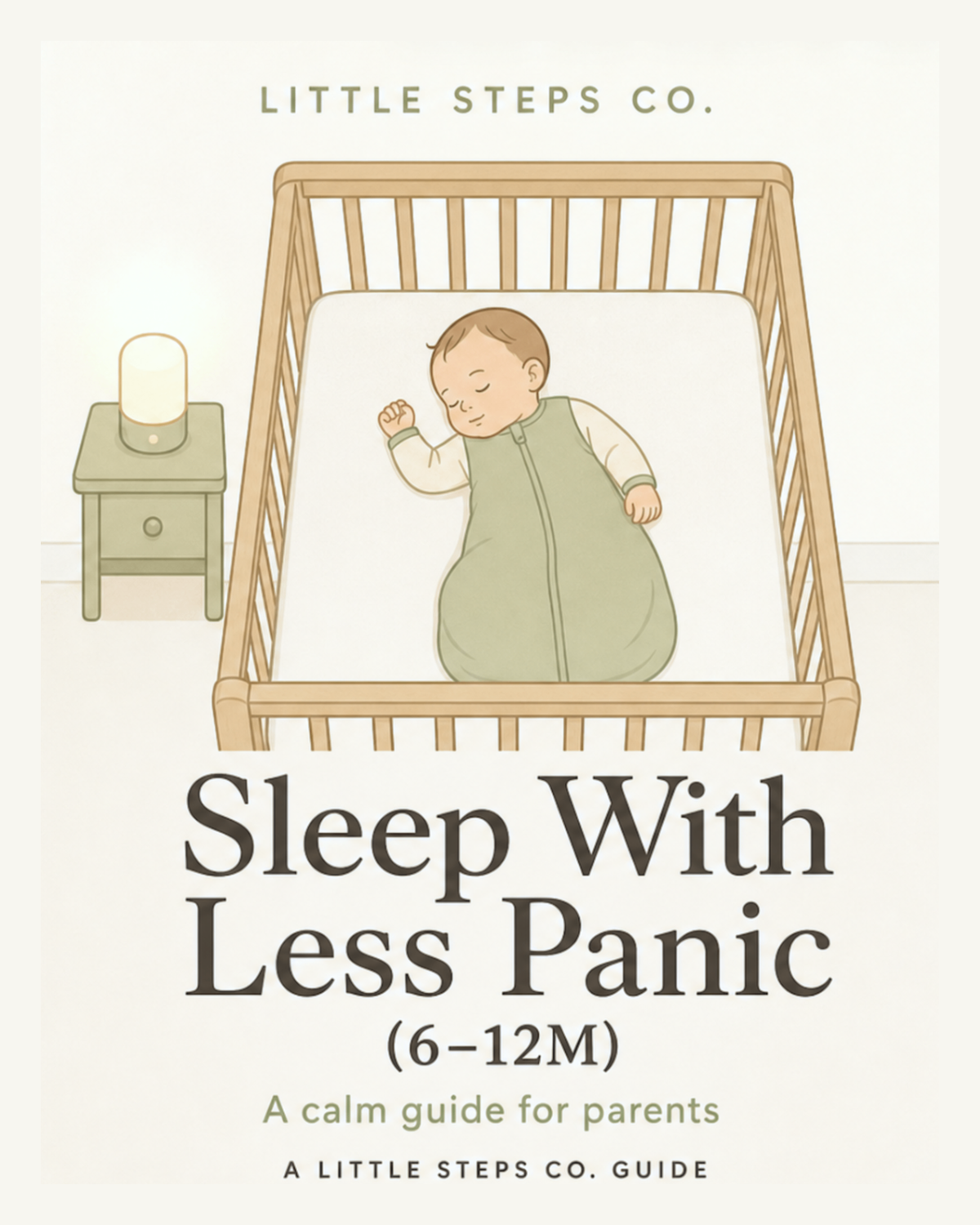 Sleep With Less Panic (6–12M) book cover