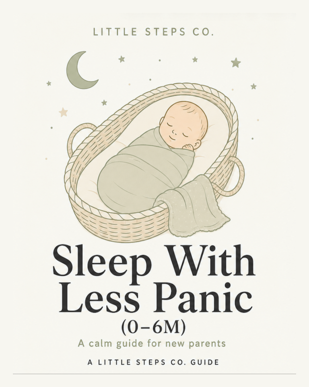 Sleep With Less Panic (0–6M) book cover