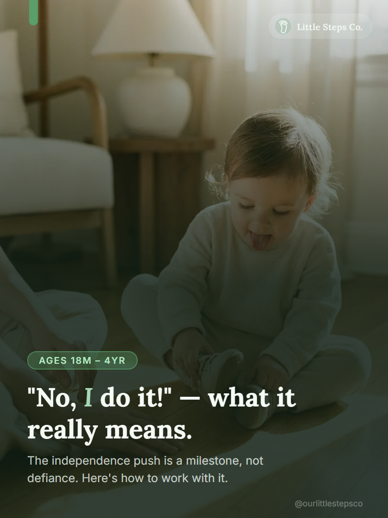 "No, I do it!" — what it really means.